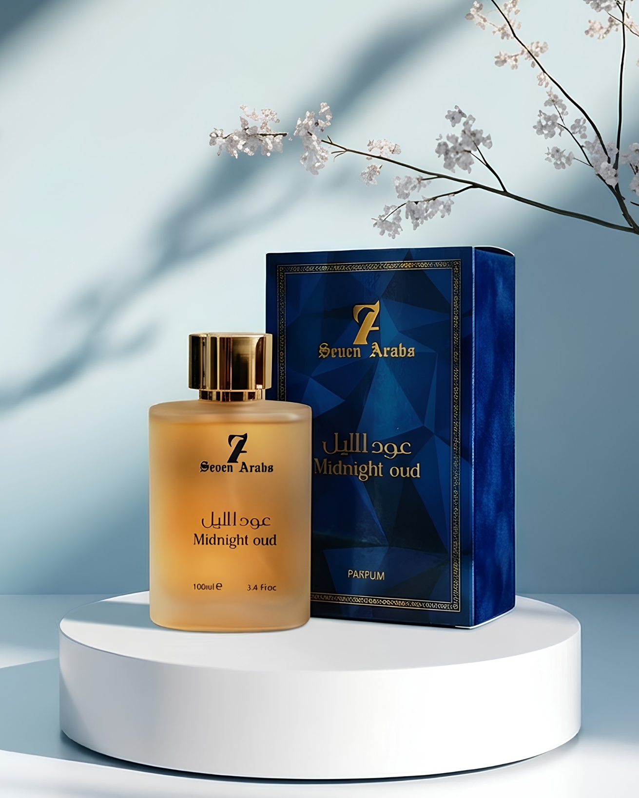 Midnight Oud Parfum – Luxury Fruity Floral Oud Fragrance for Men & Women