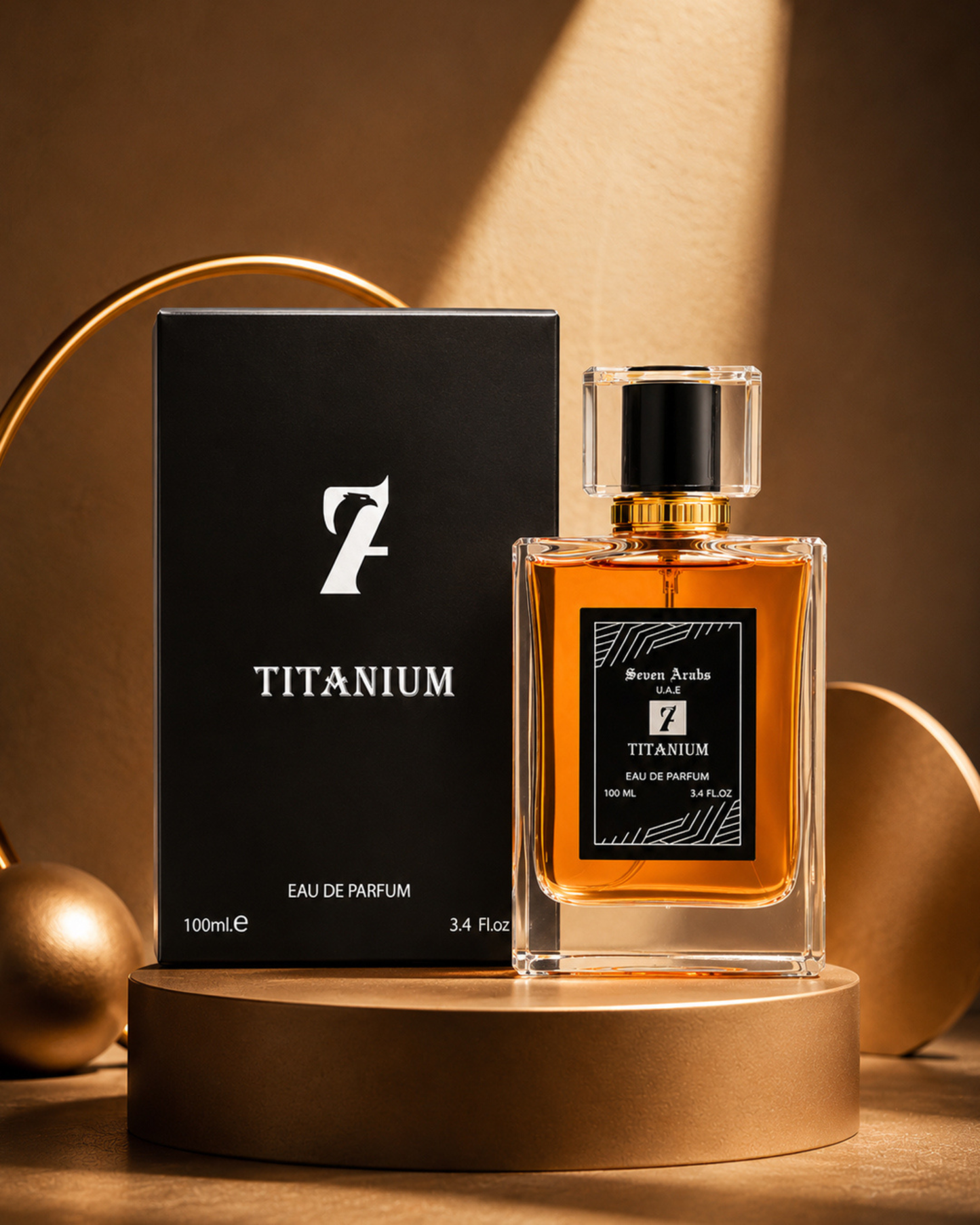 TITANIUM  Parfum – Fresh Citrus, Aromatic & Vanilla Amber Fragrance